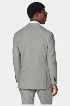 SUITSUPPLY Havana Anzug Hellgrau-Männlich Business Anzüge