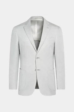SUITSUPPLY Havana Anzug Hellgrau-Männlich Casual Anzüge