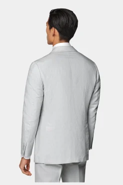 SUITSUPPLY Havana Anzug Hellgrau-Männlich Casual Anzüge
