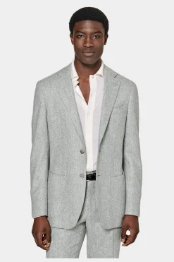 SUITSUPPLY Havana Anzug Hellgrau-Männlich Casual Anzüge