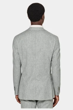 SUITSUPPLY Havana Anzug Hellgrau-Männlich Casual Anzüge