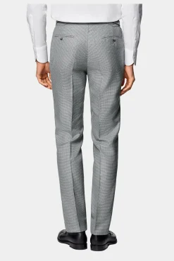 SUITSUPPLY Havana Anzug Hellgrau Mit Hahnentrittmuster-Männlich Casual Anzüge