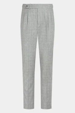 SUITSUPPLY Havana Anzug Hellgrau Mit Karo-Männlich Casual Anzüge