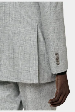 SUITSUPPLY Havana Anzug Hellgrau Mit Karo-Männlich Casual Anzüge