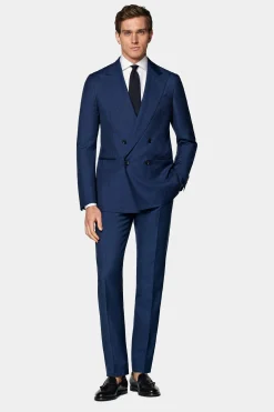 SUITSUPPLY Havana Anzug Mittelblau-Männlich Business Anzüge