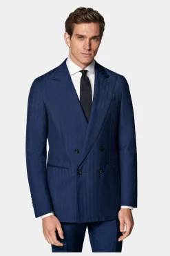SUITSUPPLY Havana Anzug Mittelblau-Männlich Business Anzüge