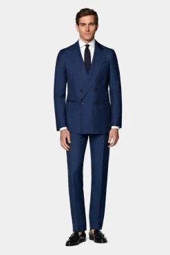 SUITSUPPLY Havana Anzug Mittelblau-Männlich Business Anzüge