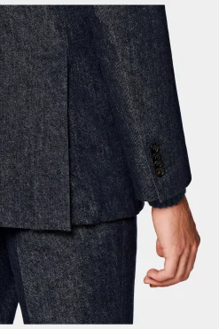 SUITSUPPLY Havana Anzug Mittelblau-Männlich Casual Anzüge