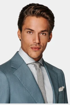 SUITSUPPLY Havana Anzug Mittelblau-Männlich Business Anzüge