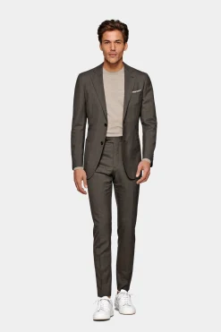 SUITSUPPLY Havana Anzug Mittelbraun-Männlich Business Anzüge