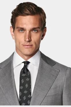 SUITSUPPLY Havana Anzug Mittelgrau-Männlich Business Anzüge