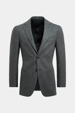 SUITSUPPLY Havana Anzug Mittelgrau-Männlich Casual Anzüge
