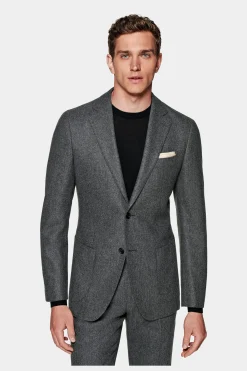SUITSUPPLY Havana Anzug Mittelgrau-Männlich Casual Anzüge