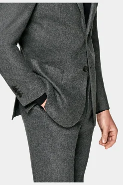 SUITSUPPLY Havana Anzug Mittelgrau-Männlich Casual Anzüge