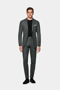 SUITSUPPLY Havana Anzug Mittelgrau-Männlich Casual Anzüge