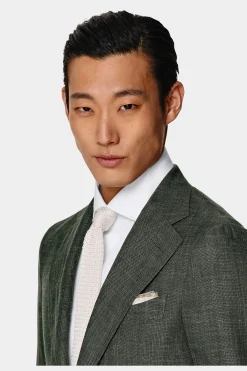 SUITSUPPLY Havana Anzug Mittelgrün-Männlich Casual Anzüge
