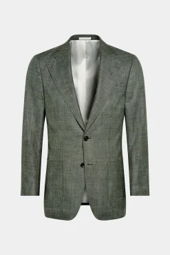 SUITSUPPLY Havana Anzug Mittelgrün-Männlich Casual Anzüge