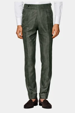 SUITSUPPLY Havana Anzug Mittelgrün-Männlich Casual Anzüge