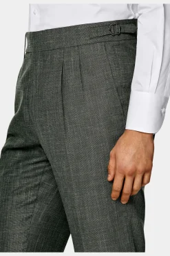 SUITSUPPLY Havana Anzug Mittelgrün-Männlich Casual Anzüge
