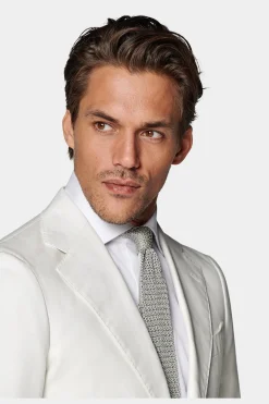 SUITSUPPLY Havana Anzug Off-White-Männlich Casual Anzüge