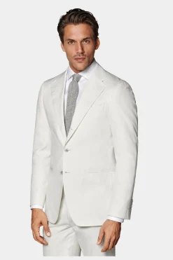 SUITSUPPLY Havana Anzug Off-White-Männlich Casual Anzüge
