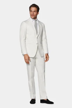 SUITSUPPLY Havana Anzug Off-White-Männlich Casual Anzüge