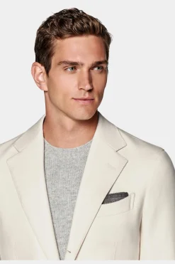SUITSUPPLY Havana Anzug Off-White-Männlich Casual Anzüge