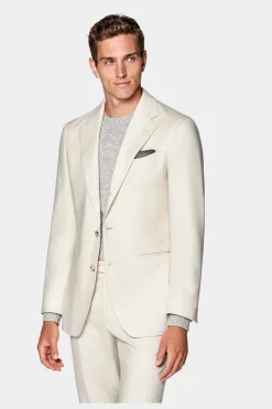 SUITSUPPLY Havana Anzug Off-White-Männlich Casual Anzüge