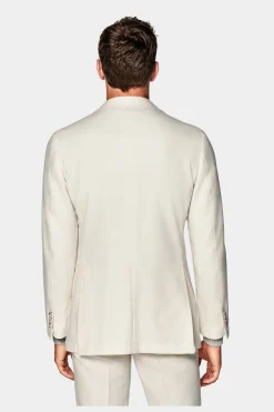 SUITSUPPLY Havana Anzug Off-White-Männlich Casual Anzüge