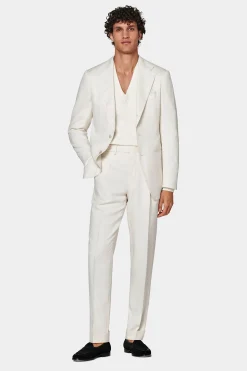 SUITSUPPLY Havana Anzug Off-White-Männlich Business Anzüge