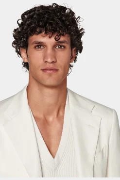 SUITSUPPLY Havana Anzug Off-White-Männlich Business Anzüge