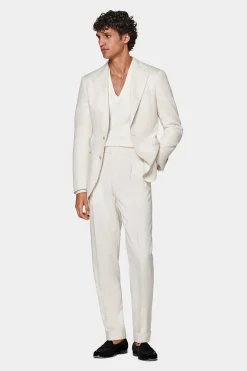 SUITSUPPLY Havana Anzug Off-White-Männlich Business Anzüge