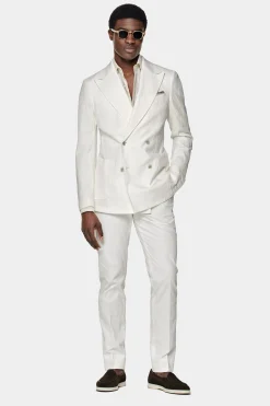 SUITSUPPLY Havana Anzug Off-White-Männlich Casual Anzüge