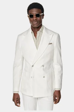 SUITSUPPLY Havana Anzug Off-White-Männlich Casual Anzüge