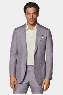 SUITSUPPLY Havana Anzug Purpur-Männlich Casual Anzüge