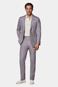 SUITSUPPLY Havana Anzug Purpur-Männlich Casual Anzüge