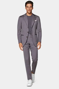 SUITSUPPLY Havana Anzug Purpur-Männlich Hochzeitsanzüge