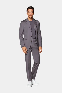 SUITSUPPLY Havana Anzug Purpur-Männlich Hochzeitsanzüge