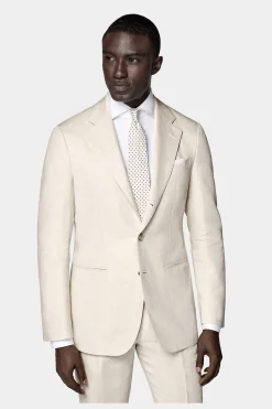 SUITSUPPLY Havana Anzug Sand-Männlich Casual Anzüge