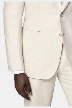 SUITSUPPLY Havana Anzug Sand-Männlich Casual Anzüge