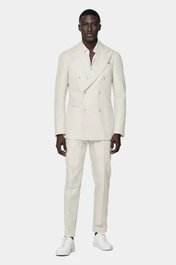 SUITSUPPLY Havana Anzug Sand-Männlich Casual Anzüge