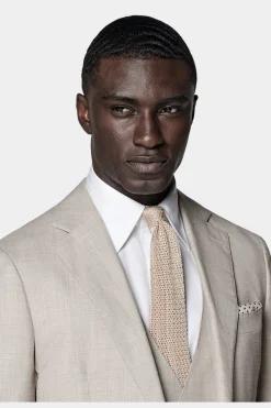 SUITSUPPLY Havana Anzug Sand-Männlich Hochzeitsanzüge