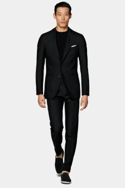 SUITSUPPLY Havana Anzug Schwarz-Männlich Business Anzüge