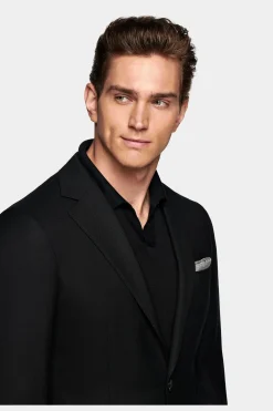 SUITSUPPLY Havana Anzug Schwarz-Männlich Business Anzüge