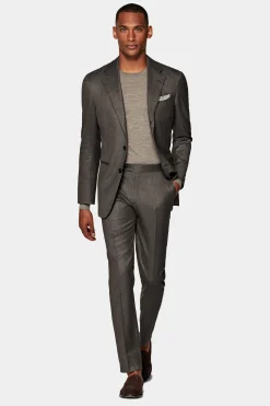 SUITSUPPLY Havana Anzug Taupe-Männlich Business Anzüge
