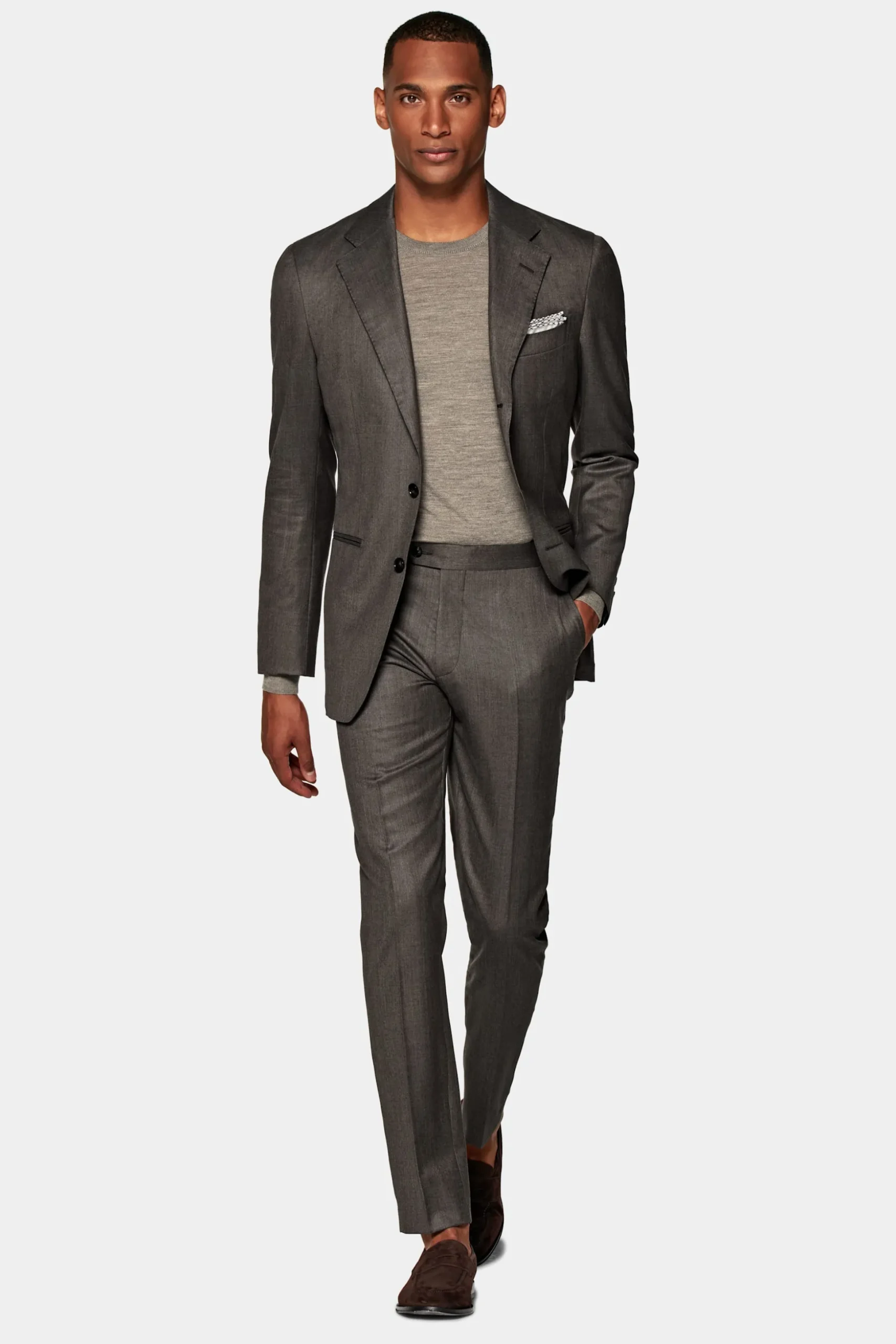 SUITSUPPLY Havana Anzug Taupe-Männlich Business Anzüge