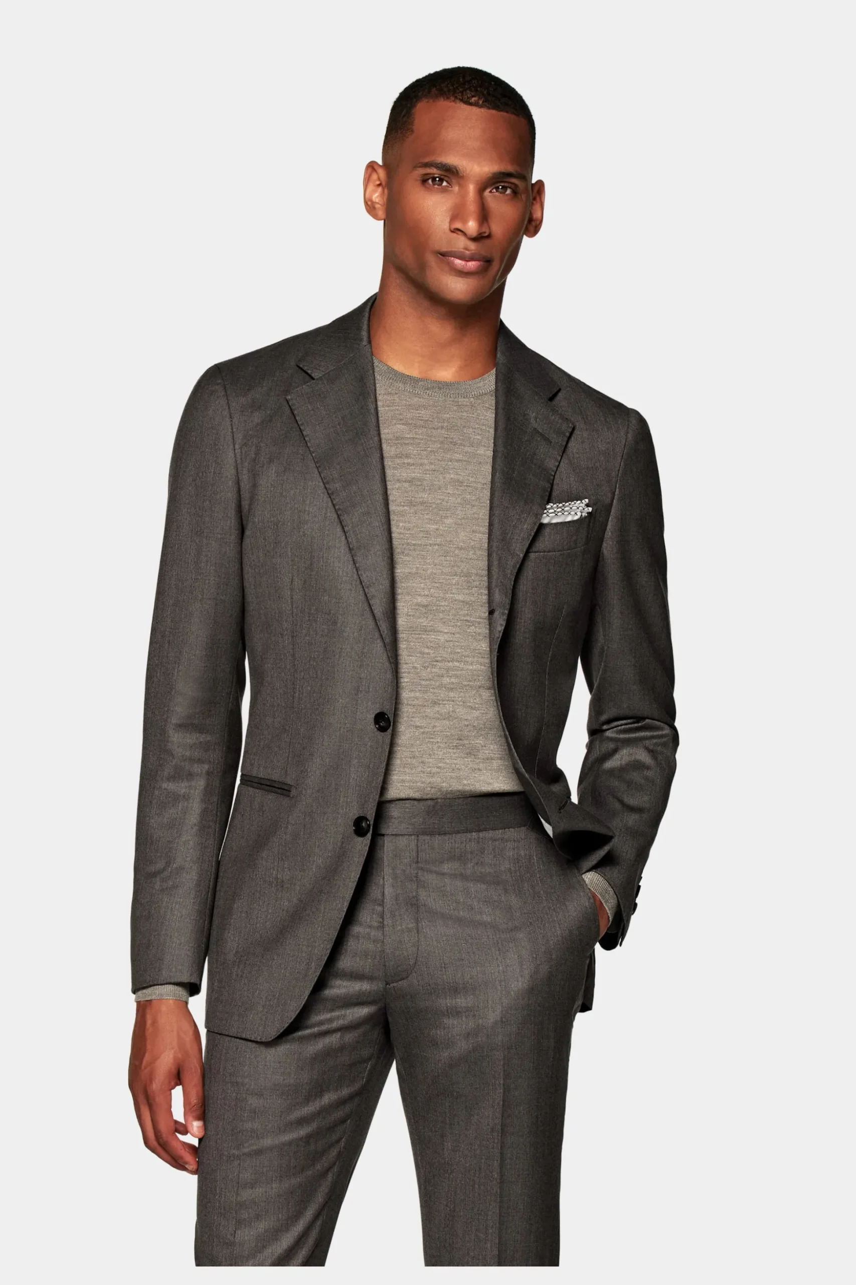 SUITSUPPLY Havana Anzug Taupe-Männlich Business Anzüge