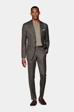 SUITSUPPLY Havana Anzug Taupe-Männlich Business Anzüge