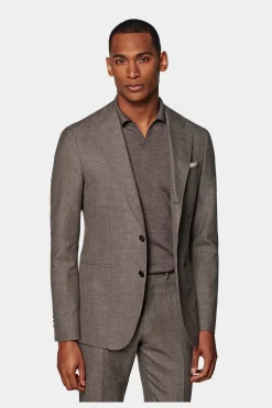 SUITSUPPLY Havana Anzug Taupe-Männlich Casual Anzüge