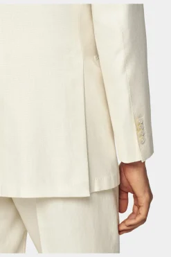 SUITSUPPLY Havana Dinnerjackett Off-White-Männlich Baumwolle-Styles Der Saison